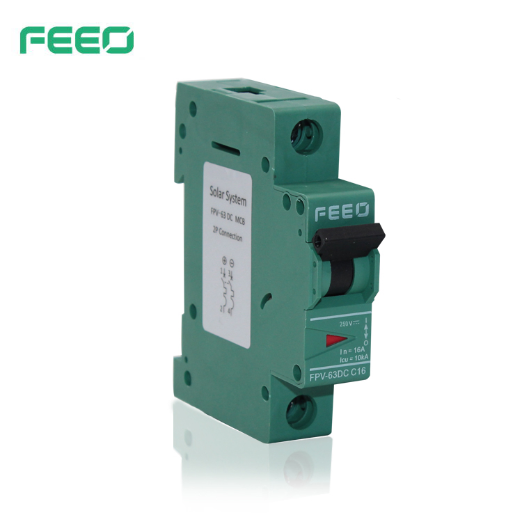 Representative DC Circuit Breaker used in a solar installation