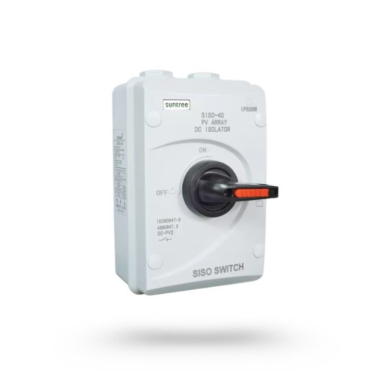Representative DC Isolator Switch used in a solar installation