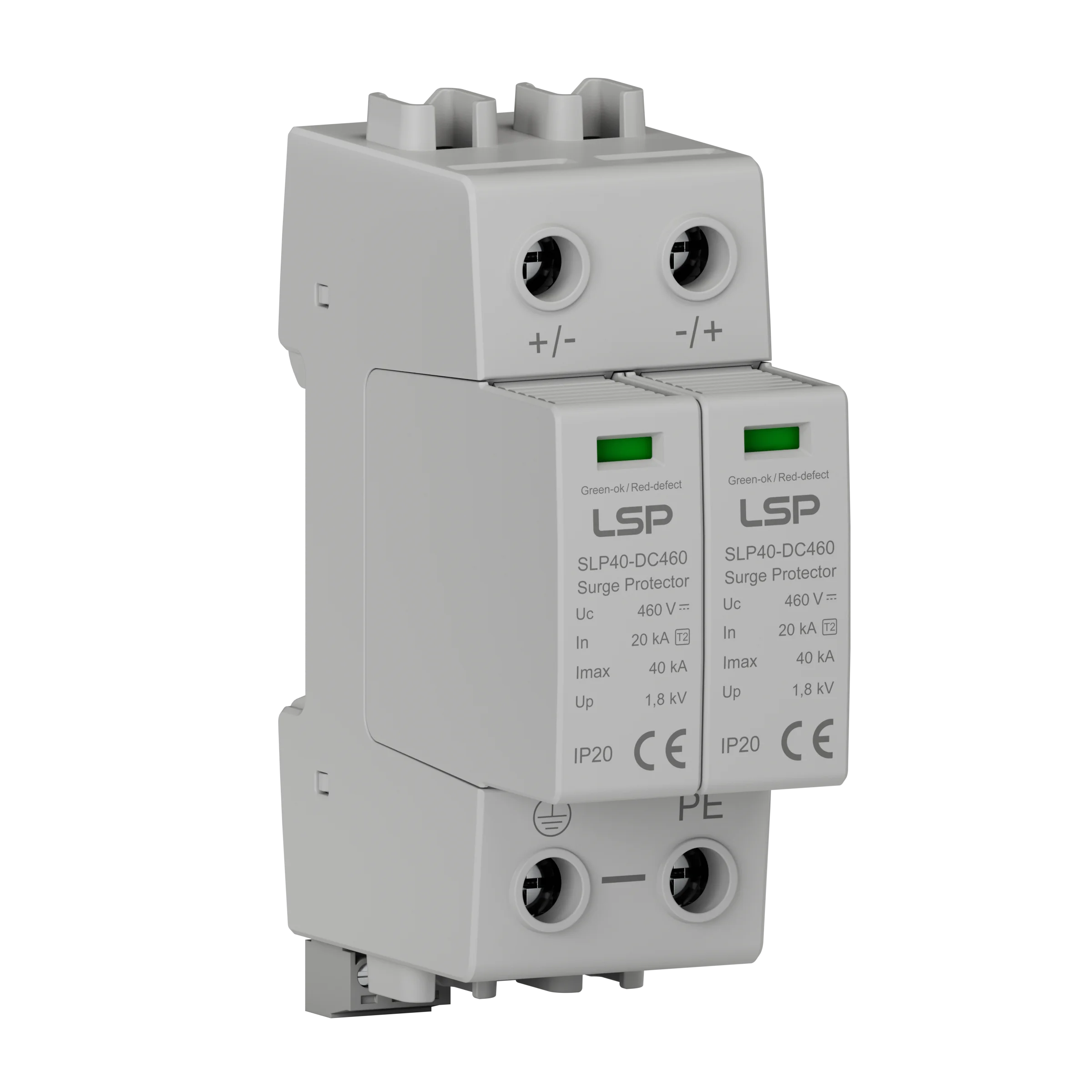Representative PV DC Surge Protection Device used in a solar installation